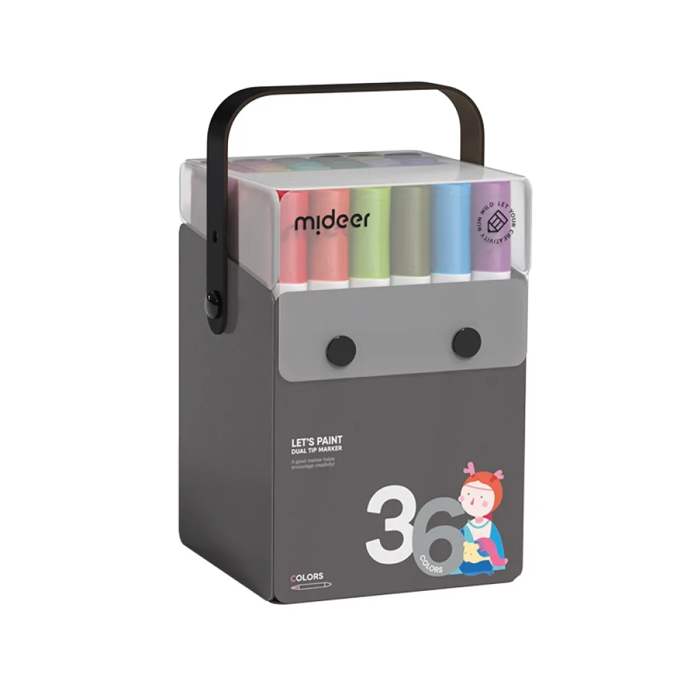 Translucent Dual Tip markers- 36 Colors, by Mideer, coloring and painting, ages 4+