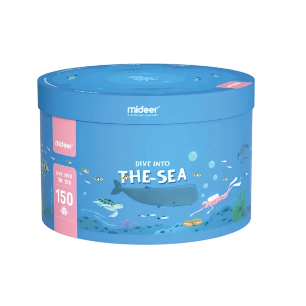 Round Puzzle, Dive Into The SEA 150 pcs, by Mideer, puzzles