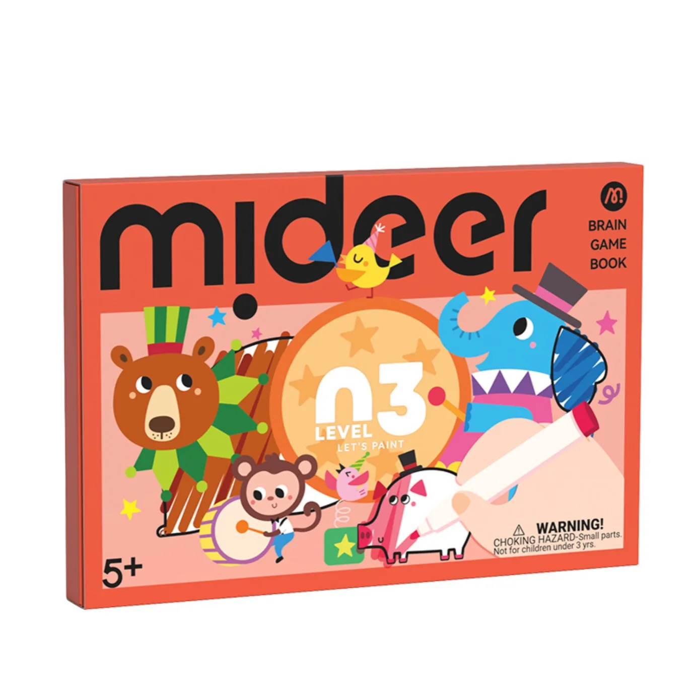 Brain Game Book, Let’s Paint Level 3, by Mideer, coloring and painting, ages 5+