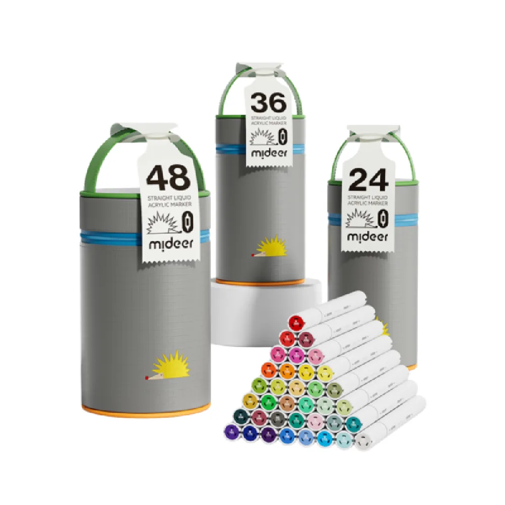 Double-sided acrylic markers 24pcs, by Mideer, coloring and painting, ages 4+