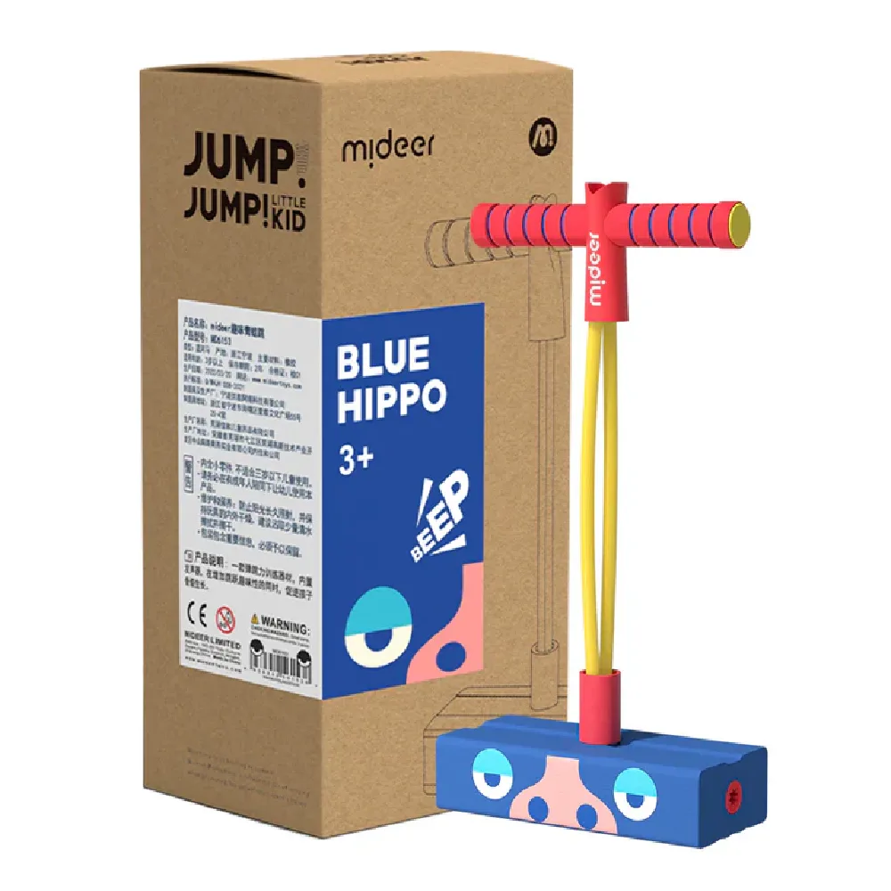 Jump Jump Kid, Blue pig, by Mideer, sports, ages 3+