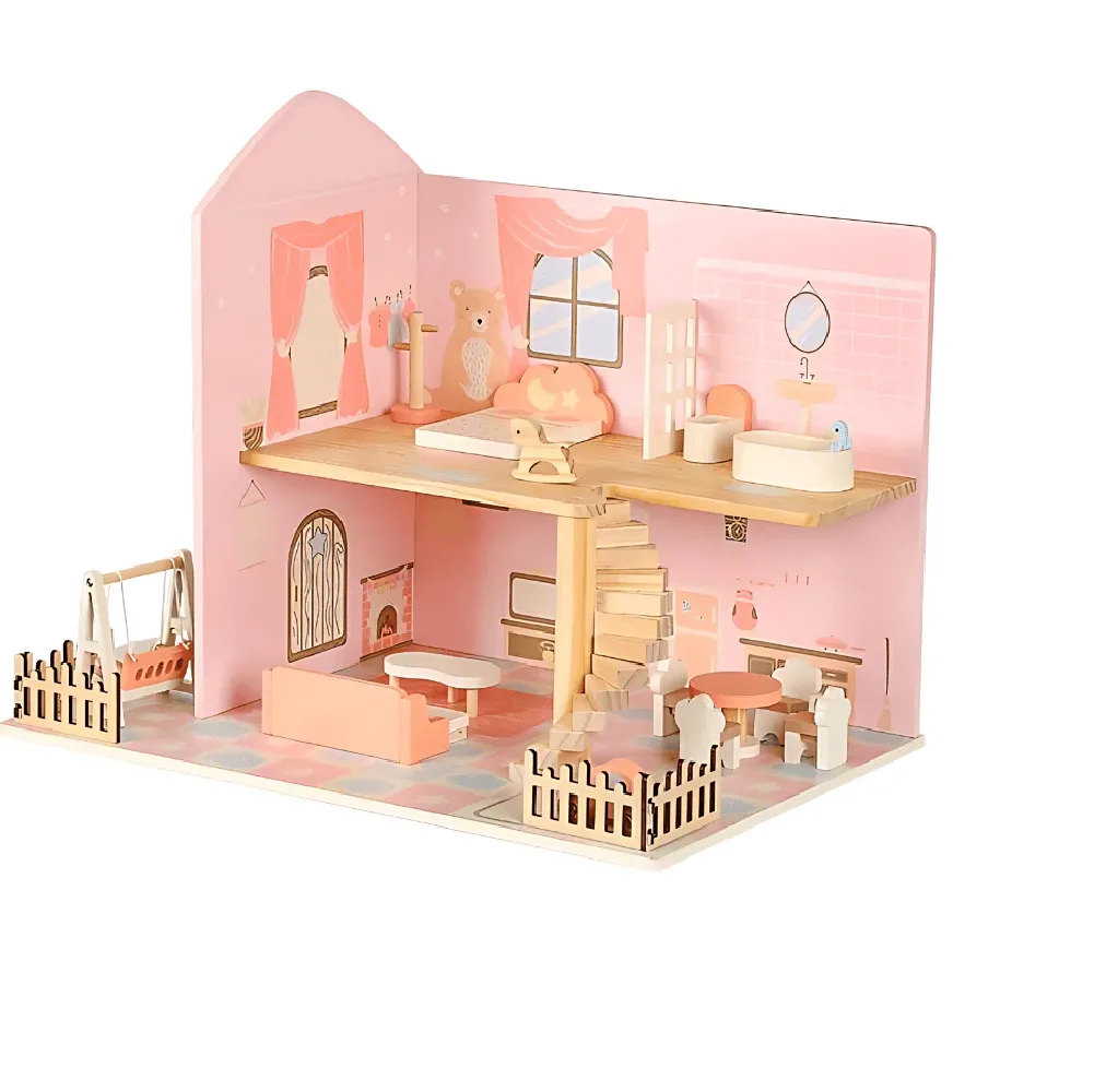 Wooden Baby House, by One Elephant, wooden pretend toys, ages 1 to 4
