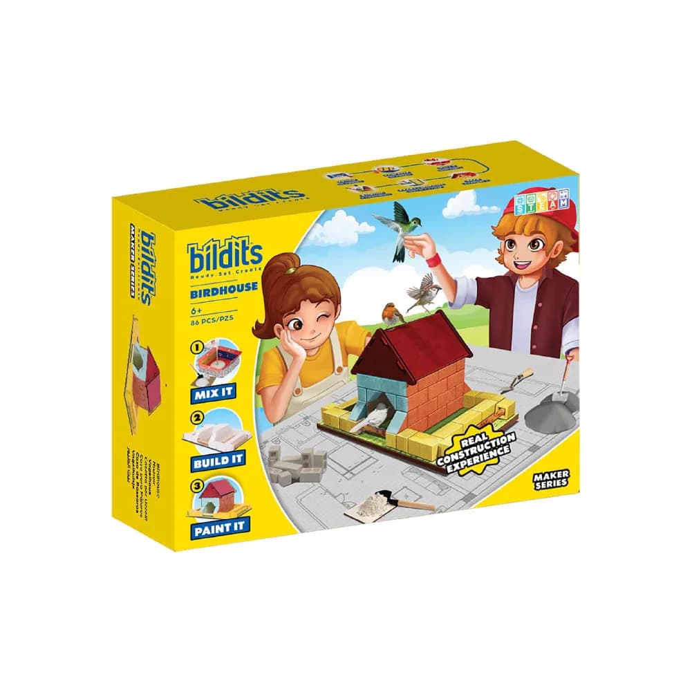 Birdhouse, Makers Series (6+), by bildits, building blocks, ages 5+