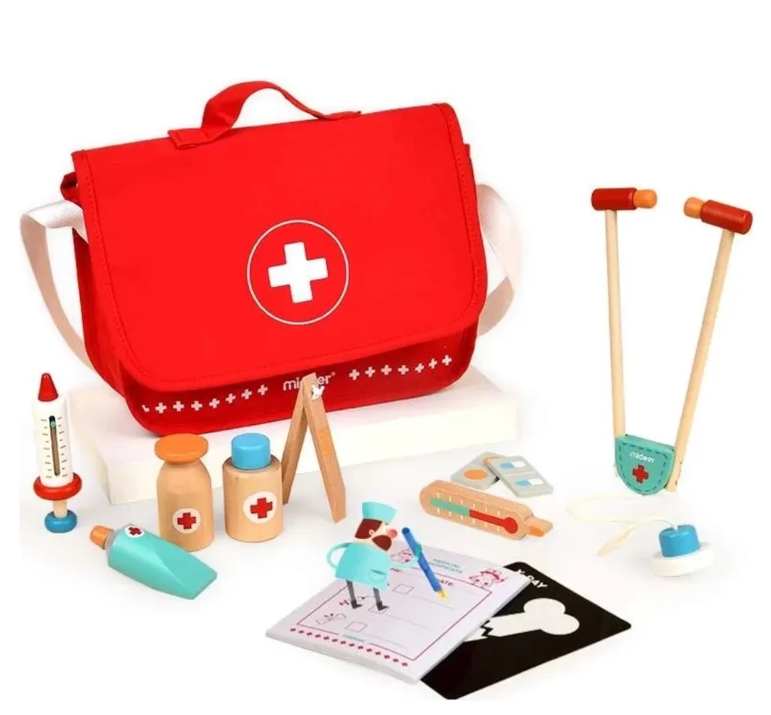 My First Medical Kit, by Mideer, wooden pretend toys