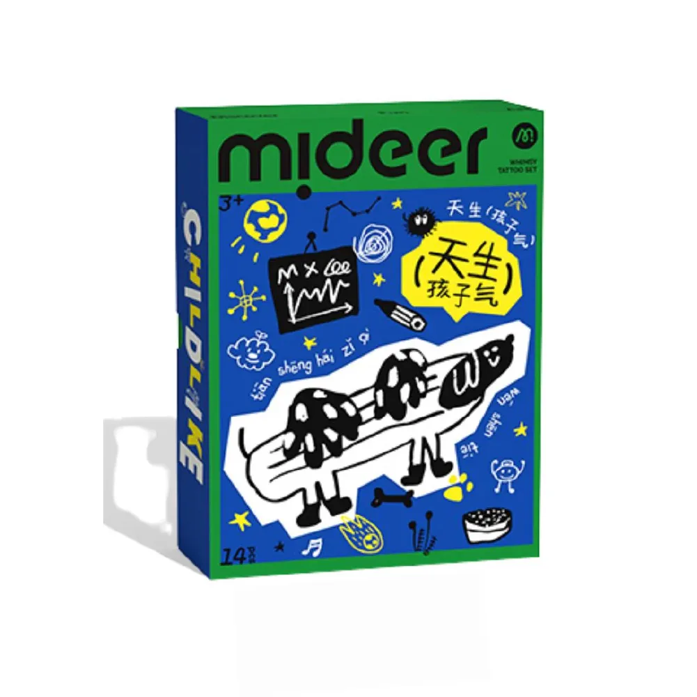 tattoos, mini blue set, by Mideer, craft kits and accessories, ages 5+