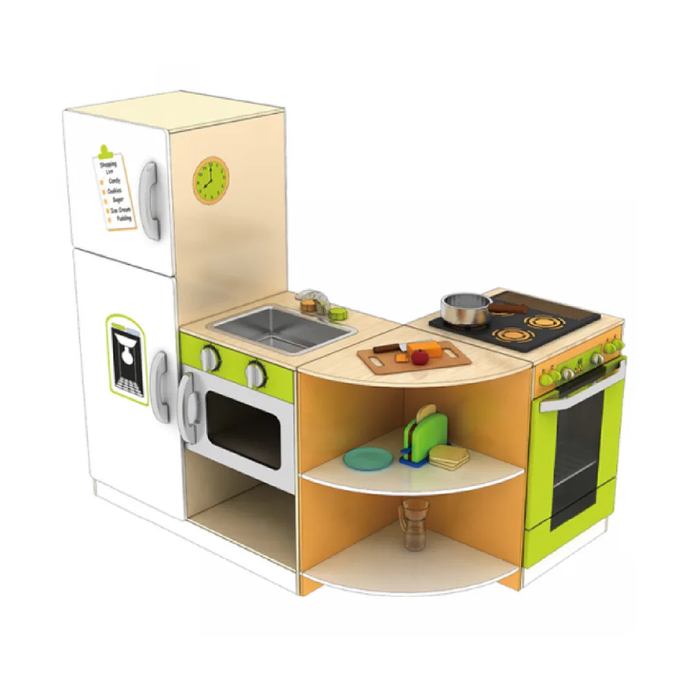Wooden DIY Layout Pretend Play Corner Kitchen, by Vevor, wooden pretend toys, ages 3+