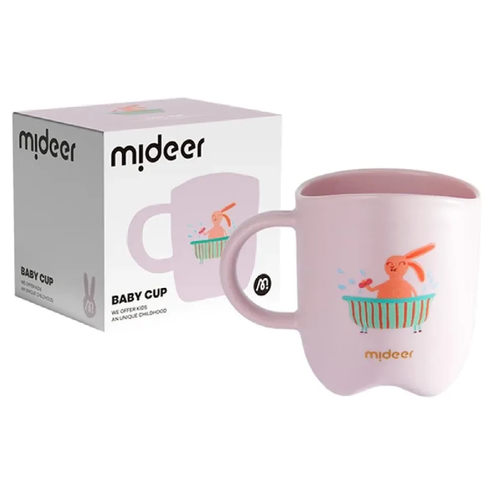 Baby Toothbrush Cup, Pink, by Mideer, accessories, ages 1 to 4