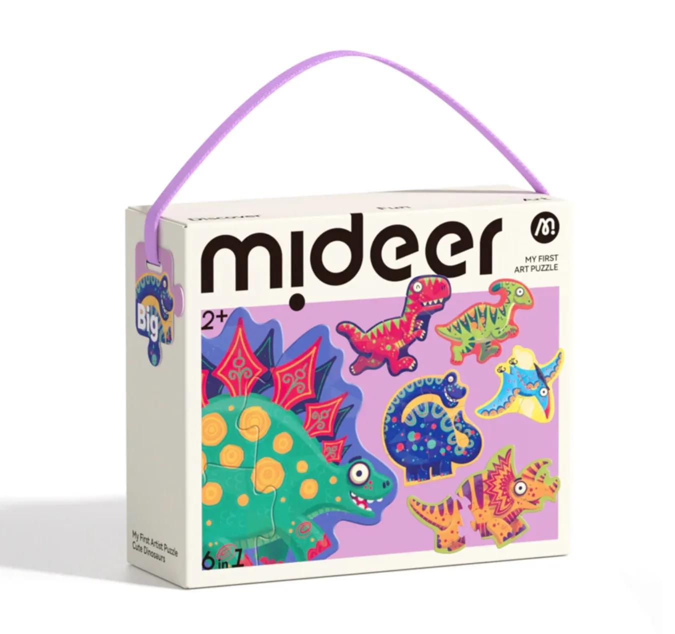 My First Artist Puzzle-Cute Dinosaurs, by Mideer, puzzles, ages 1 to 2