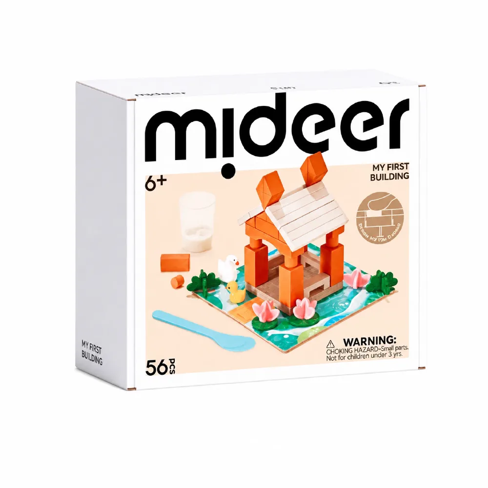 My First Building, 56 pcs, by Mideer, building blocks, ages 6+