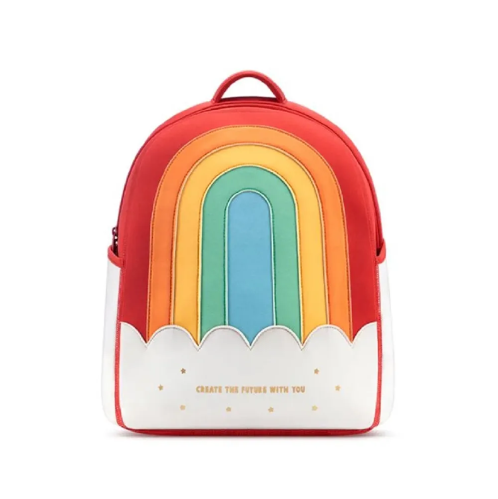 Kid’s School Backpack, Rainbow, Water-Resistant, by Zoyzoii, essentials, ages 5 to 7