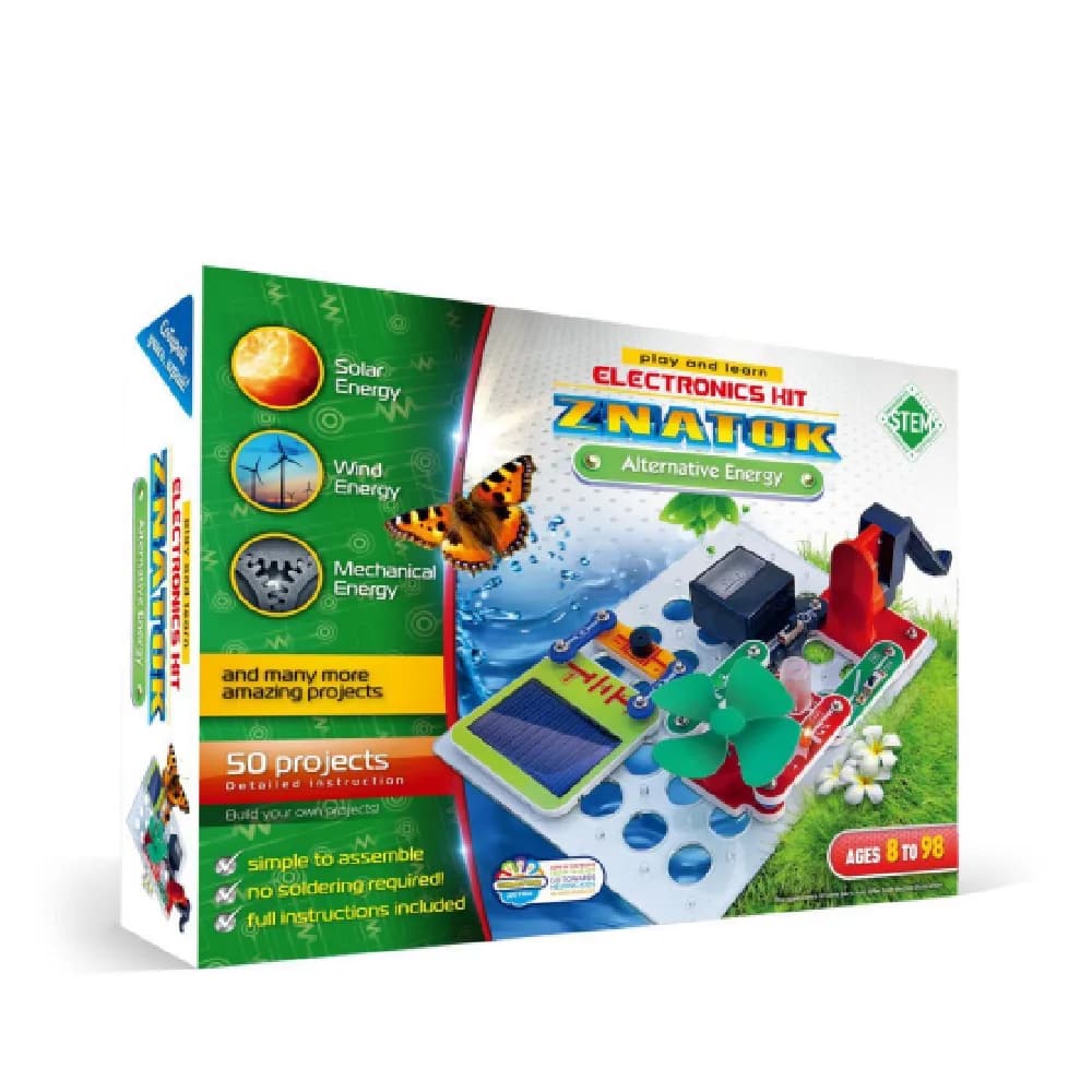 Electronic kit Model Alternative Energy, by Znatok, electronics, ages 8+