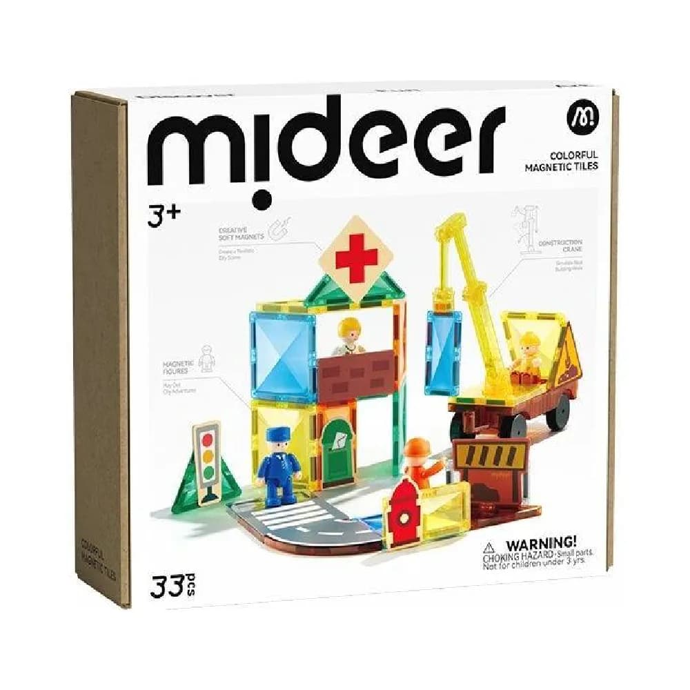 MAGNETIC TILES, CITY HERO SQUAD, by Mideer, magnetic, ages 3+