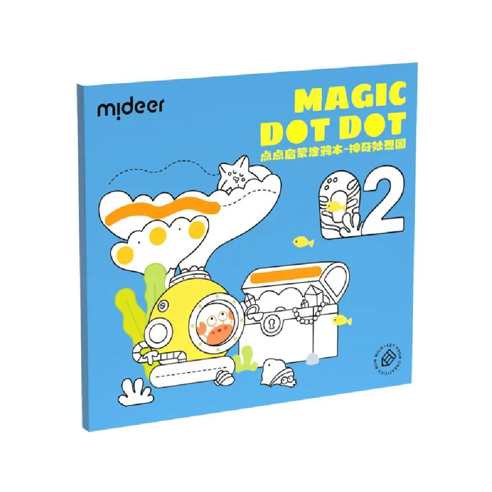 Dot coloring book “Wonderland”, by Mideer, coloring and painting