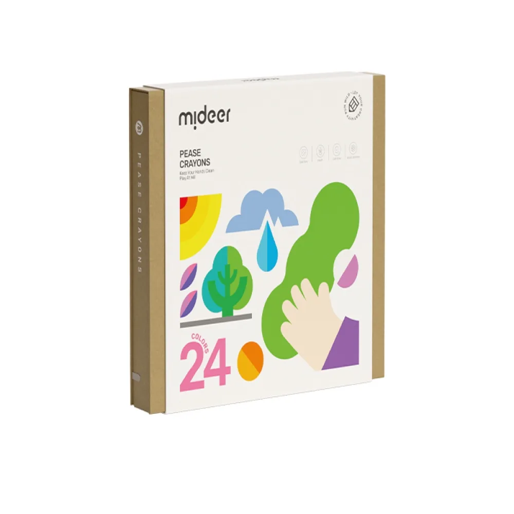 Pease Crayons-24 Colors, by Mideer, coloring and painting