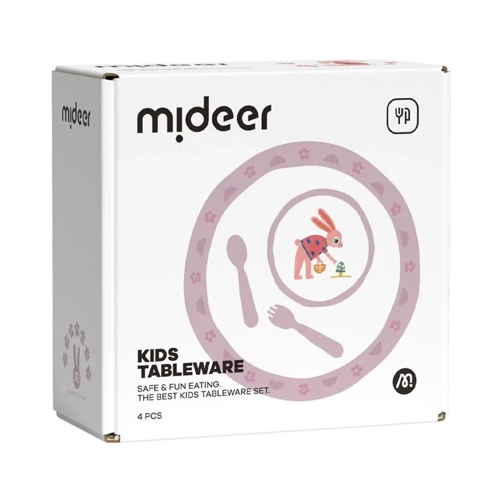 Kids Tableware Set, Mrs.rabbit, by Mideer, accessories, 18 months+