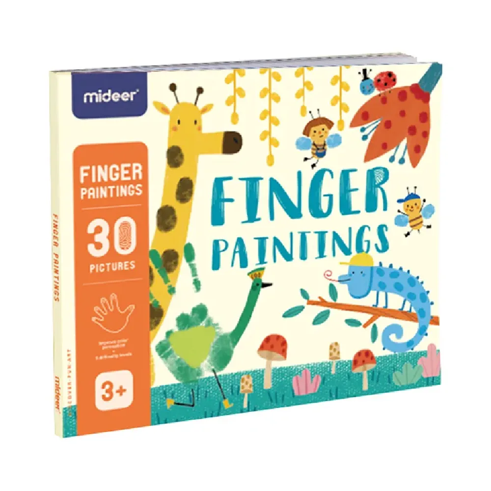 Finger Paintings Art Book, by Mideer, coloring and painting, ages 1 to 4