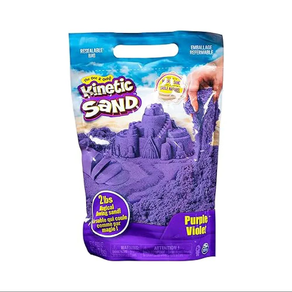 Kinetic Sand, 2Lbs Purple Sand, by Kinetic sand, sensory, ages 3+