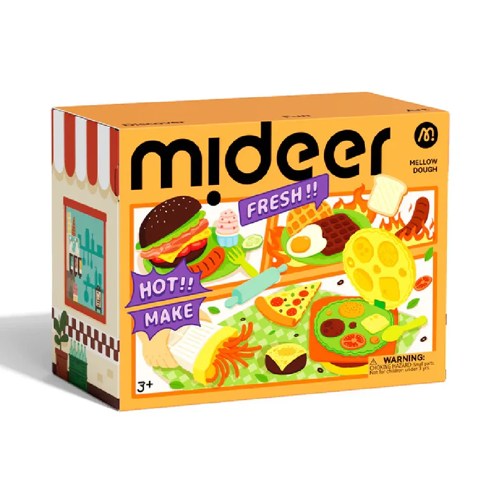 Mellow Dough Play Set Burger Diner, by Mideer, dough, ages 3+