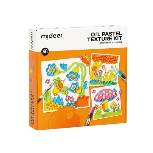 Oil Pastel Texture Kit- SpringTime Blossoms, by Mideer, coloring and painting, ages 4+