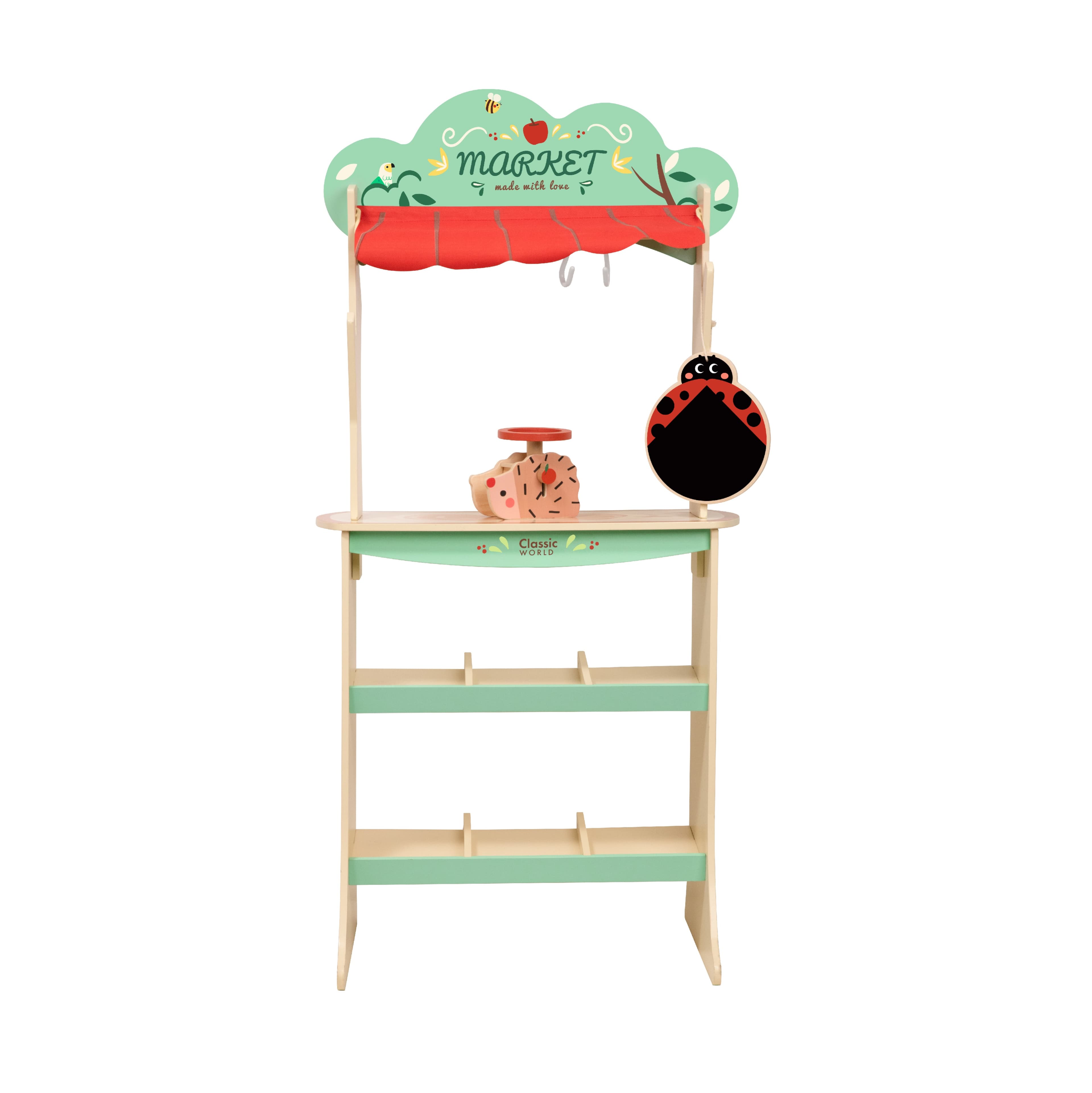 Classic World - Forest Market, by Classic World, wooden pretend toys, ages 3+