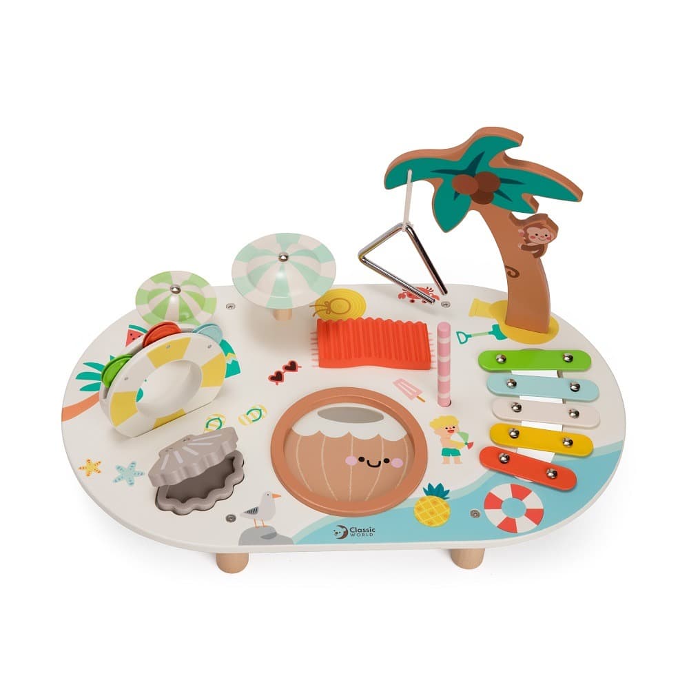 Classic World - Beach Music Table, by Classic World, wooden pretend toys, 18 months+