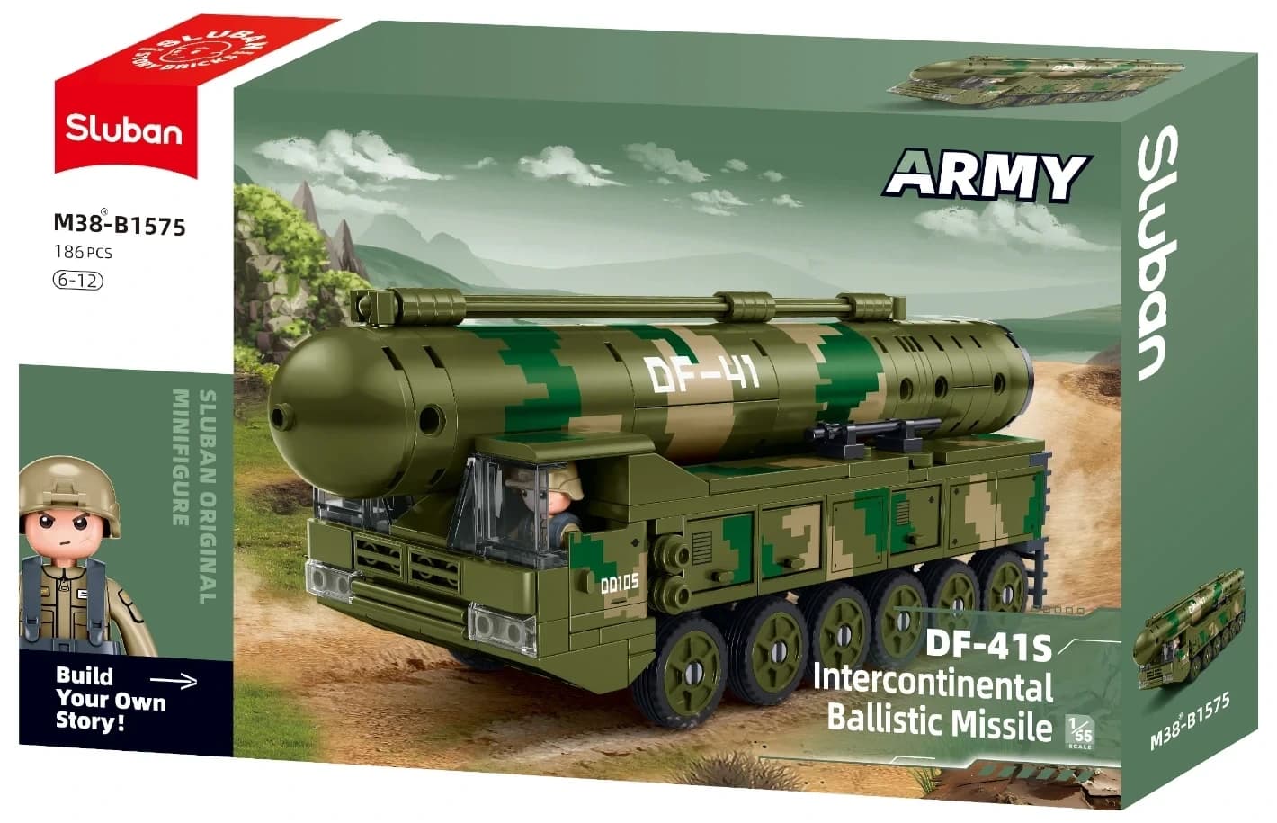 Sluban - Intercontinental Ballistic Missile, by Sluban, building blocks, ages 8+