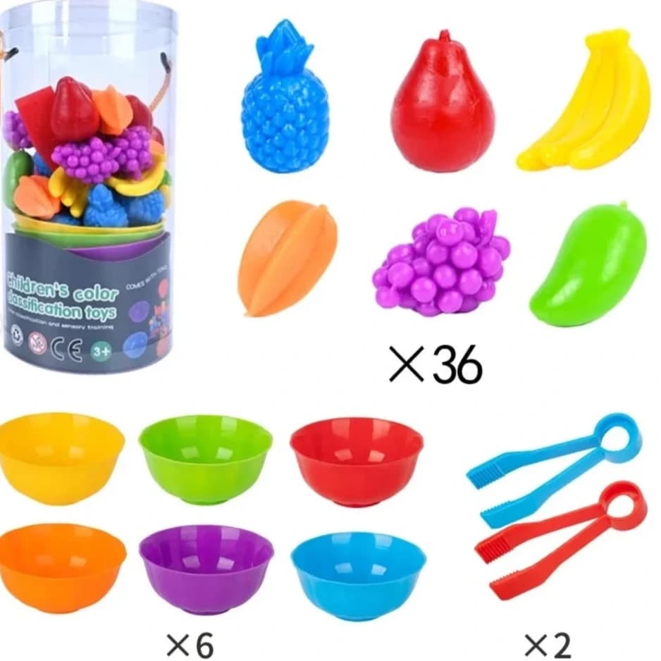 Kids Fruits Classification Toys, sensory, ages 3+