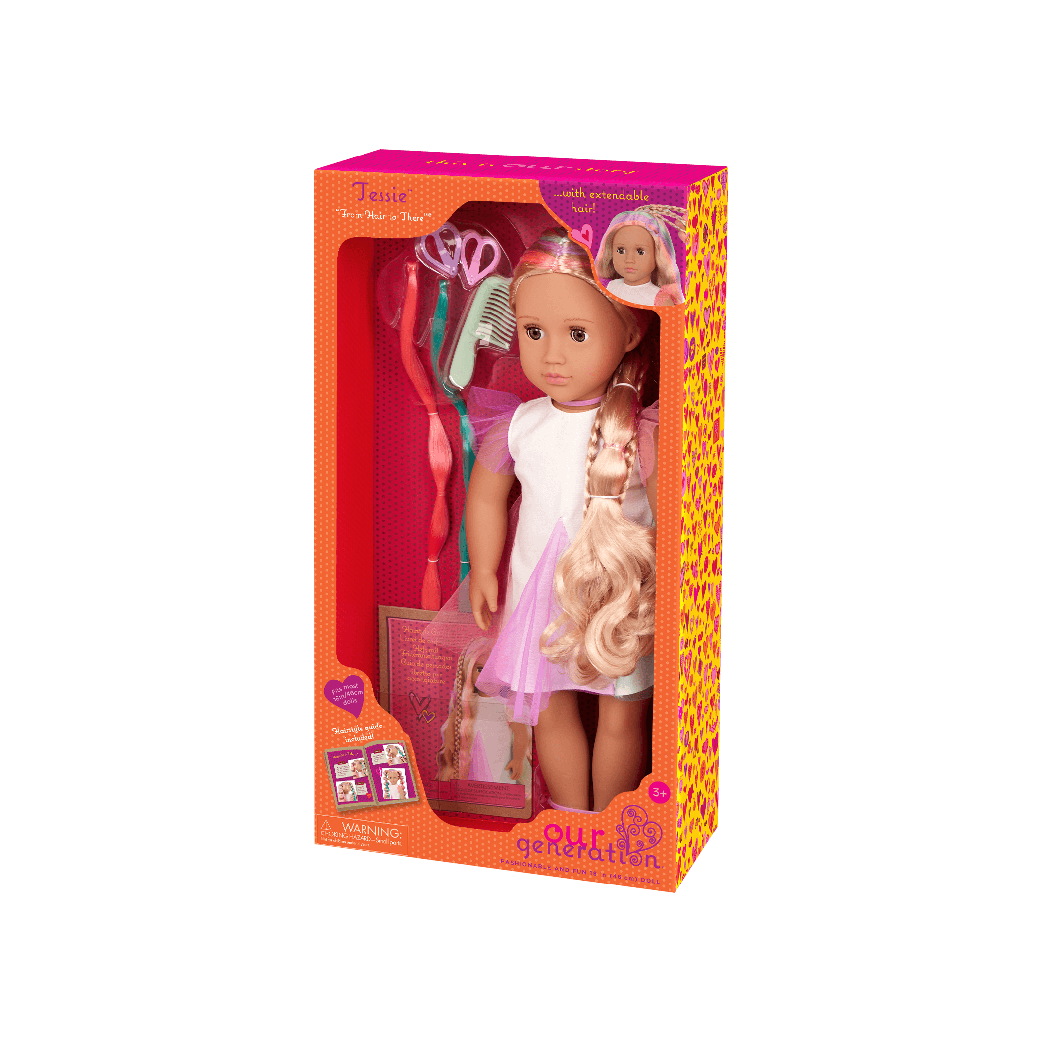Tessie “From Hair to There”, by Our Generation, dolls, ages 3 to 10